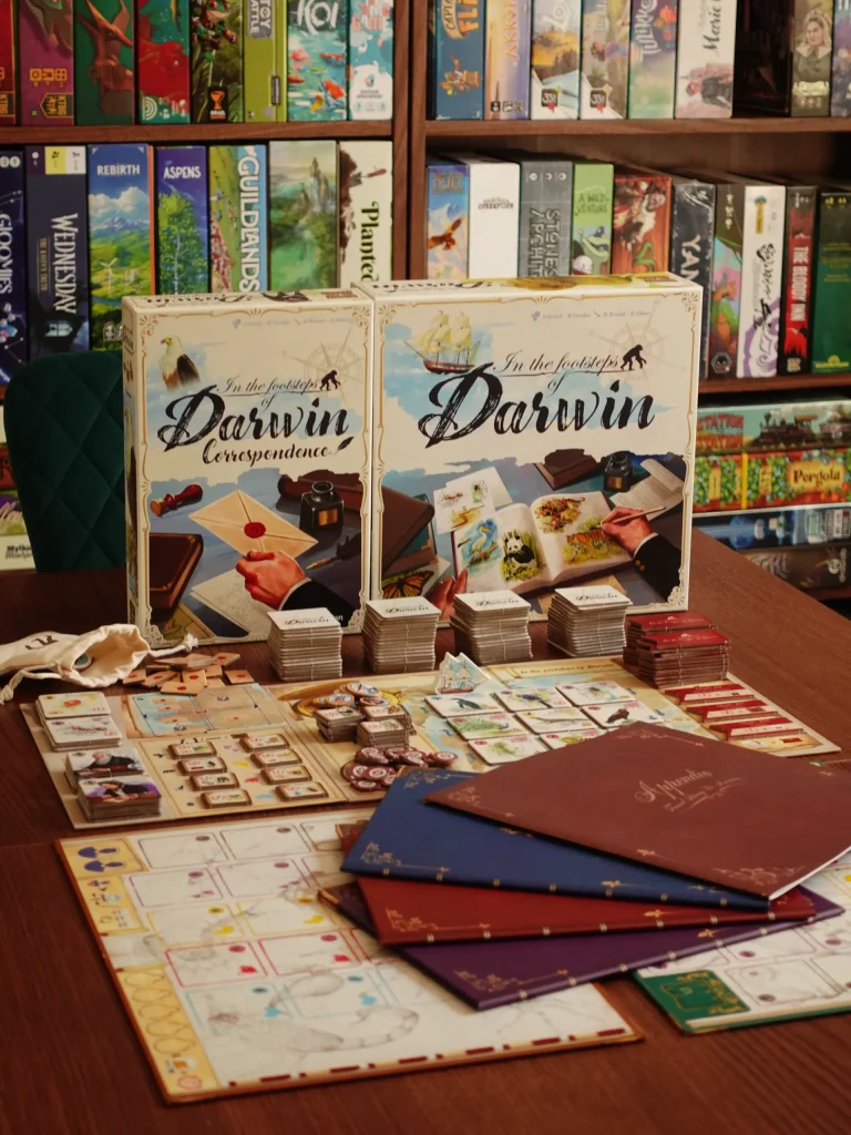 In the footsteps of darwin - box art