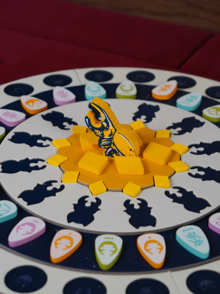 close up shot of stag and the board