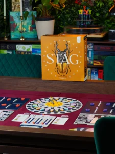 Far away shot of stag